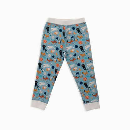 Organic Cotton Long-Sleeve Pajamas | Space Cats