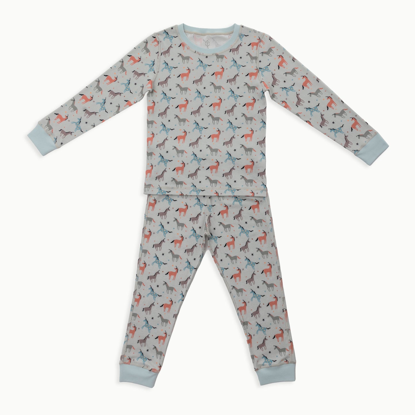 Organic Cotton Long-Sleeve Pajamas | Unicorn