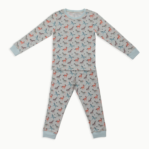 Organic Cotton Long-Sleeve Pajamas | Unicorn