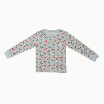 Organic Cotton Long-Sleeve Pajamas | Unicorn