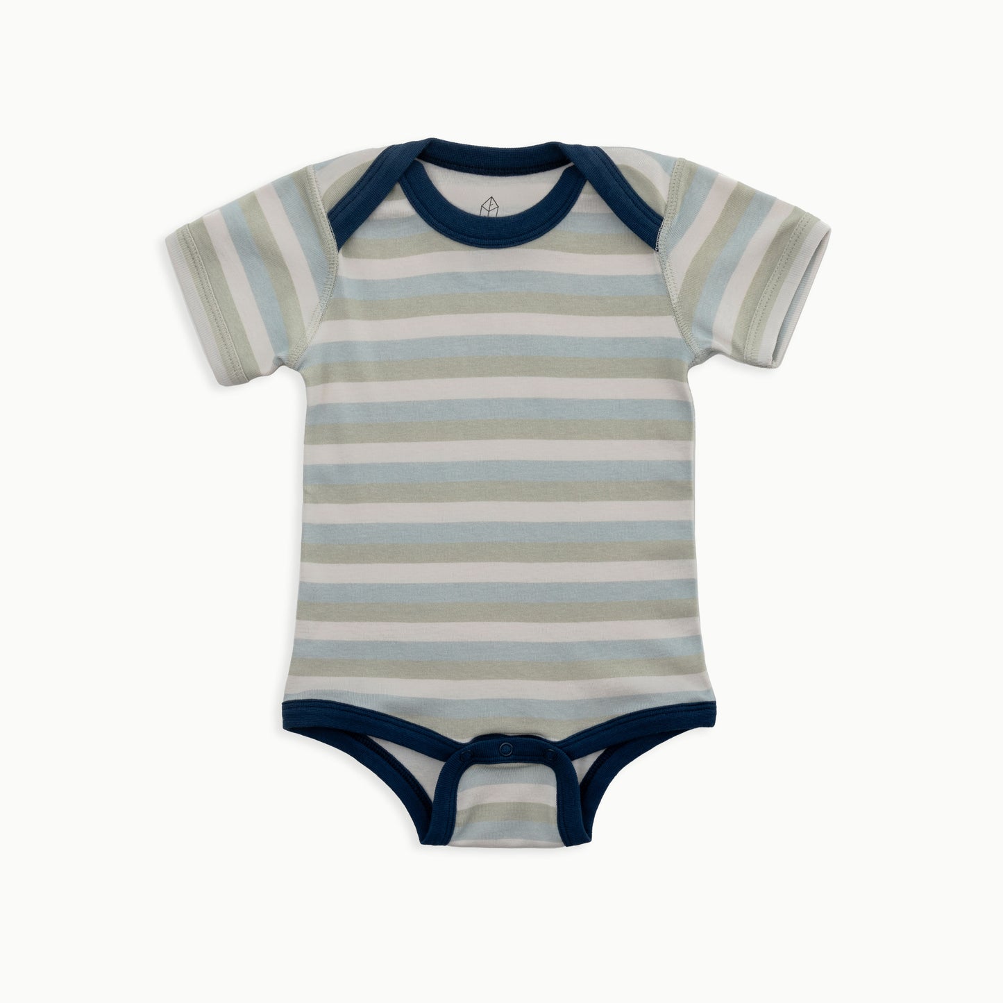 Baby Short Sleeve Bodysuit, 2-Pack | Woodland + Striped