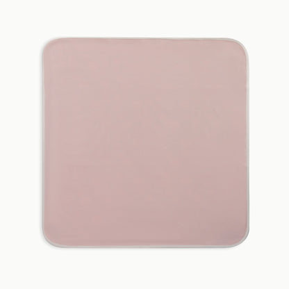 Organic Cotton Baby Double-Sided Blanket | Flowers + Solid Pink