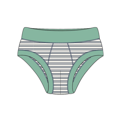 PREORDER | Organic Cotton Boy Briefs | Multi-pack | 5 colors | Stars & Leaves