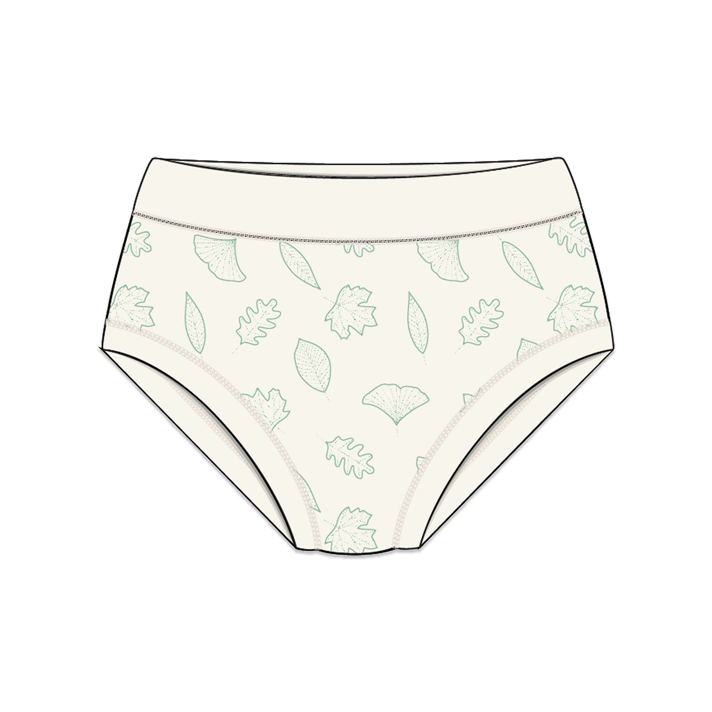 PREORDER | Organic Cotton Girls' Briefs Multi-pack | 5 colors | Leafy Hues
