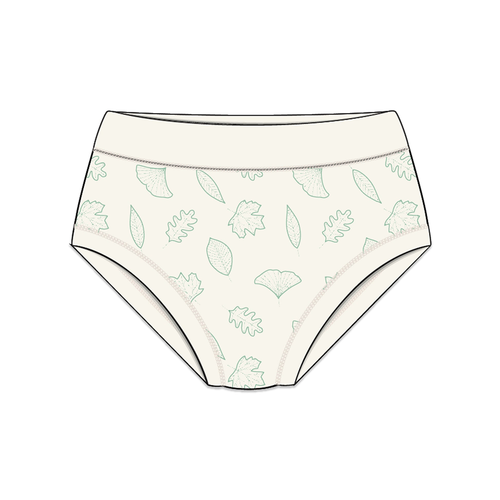 PREORDER | Organic Cotton Girls' Briefs Multi-pack | 5 colors | Leafy Hues