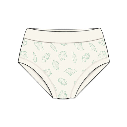 PREORDER | Organic Cotton Girls' Briefs Multi-pack | 5 colors | Leafy Hues