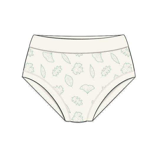 PREORDER | Organic Cotton Girls' Briefs Multi-pack | 5 colors | Leafy Hues