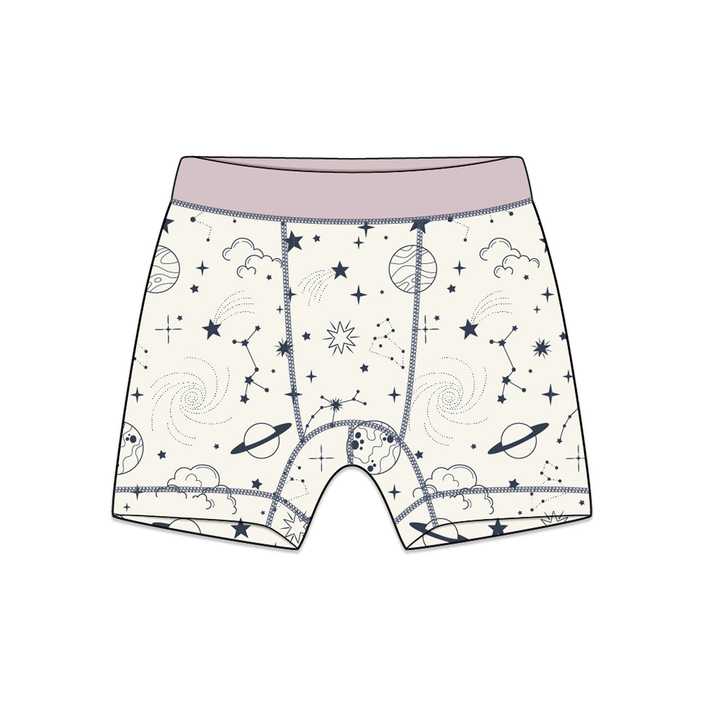 PREORDER | Organic Cotton Boy Boxer Briefs | Multi-pack | 5 colors | Stars & Leaves