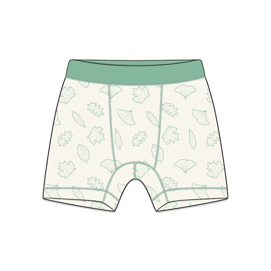 PREORDER | Organic Cotton Boy Boxer Briefs | Multi-pack | 5 colors | Stars & Leaves