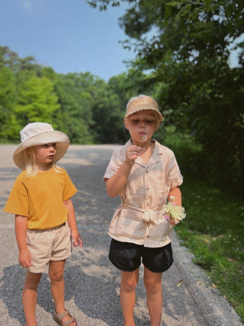 Linen Birch Shirt in Sand
