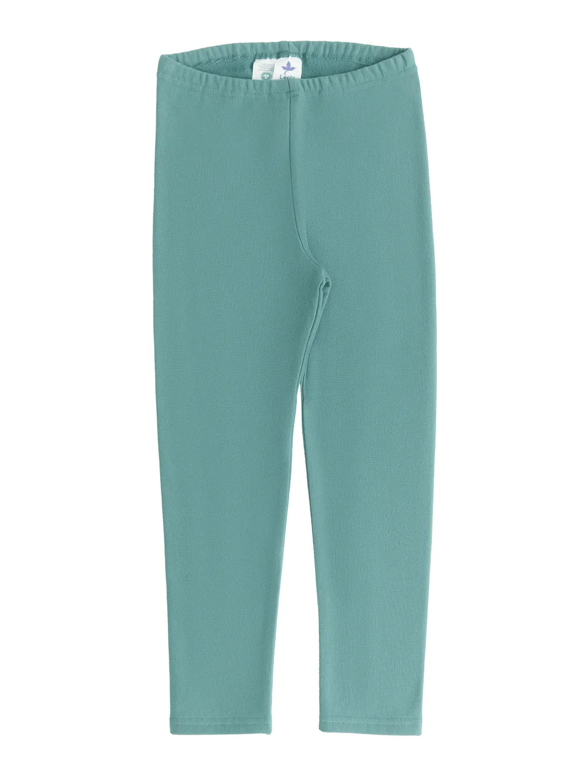 PREORDER: Leela Cotton Organic Cotton Brushed Leggings in Teal