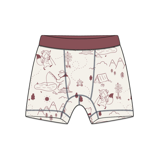PREORDER | Organic Cotton Boy Boxer Briefs | Multi-pack | 5 colors | Berry & Mustard Hues