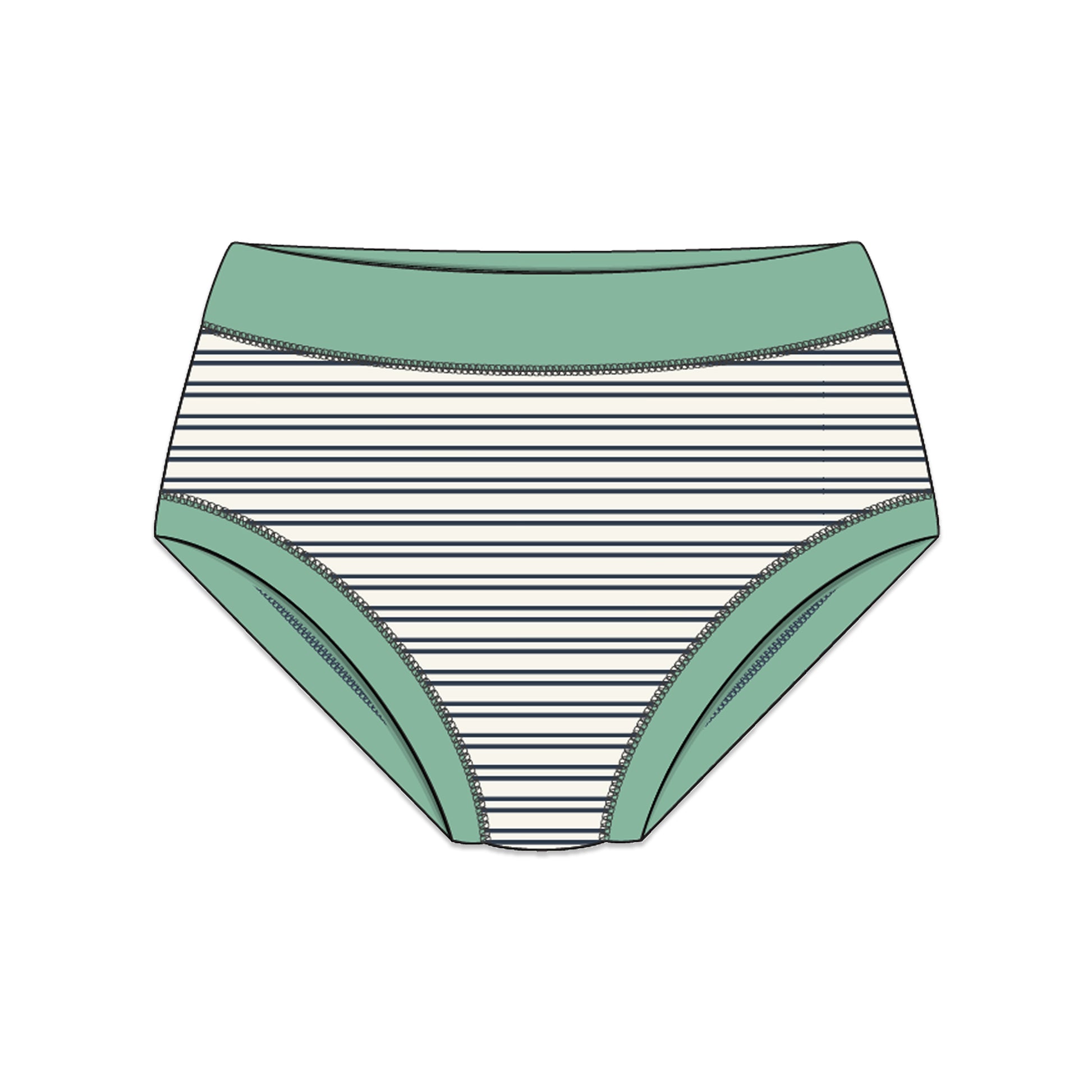 PREORDER | Organic Cotton Girls' Briefs Multi-pack | 5 colors | Leafy Hues