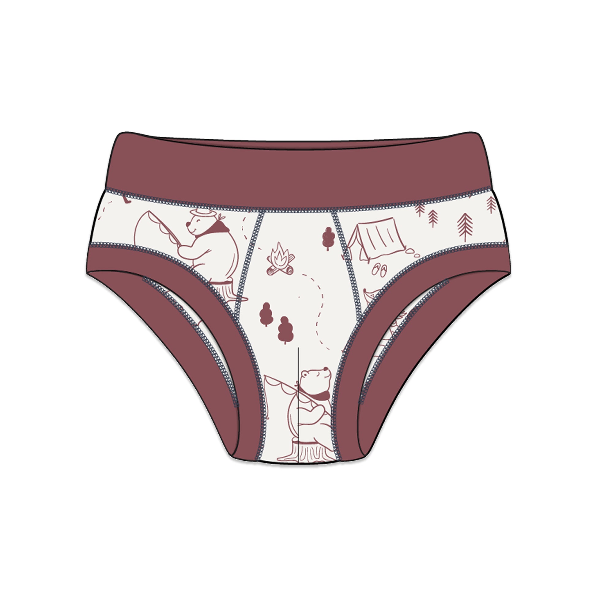 PREORDER | Organic Cotton Boy Briefs | Multi-pack | 5 colors | Berry Hues