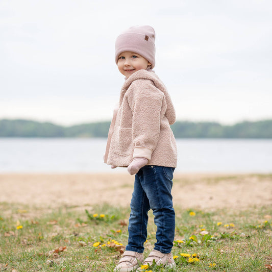 Kids' Beanie Knitted Merino & Cashmere: Dark gray