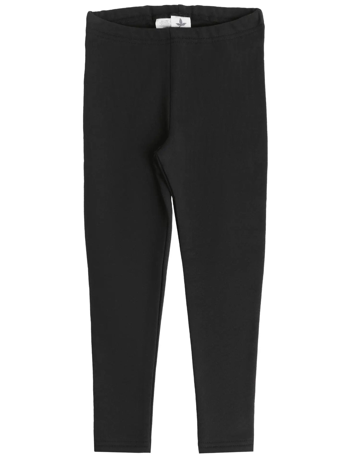 PREORDER: Leela Cotton Organic Cotton Brushed Leggings in Black