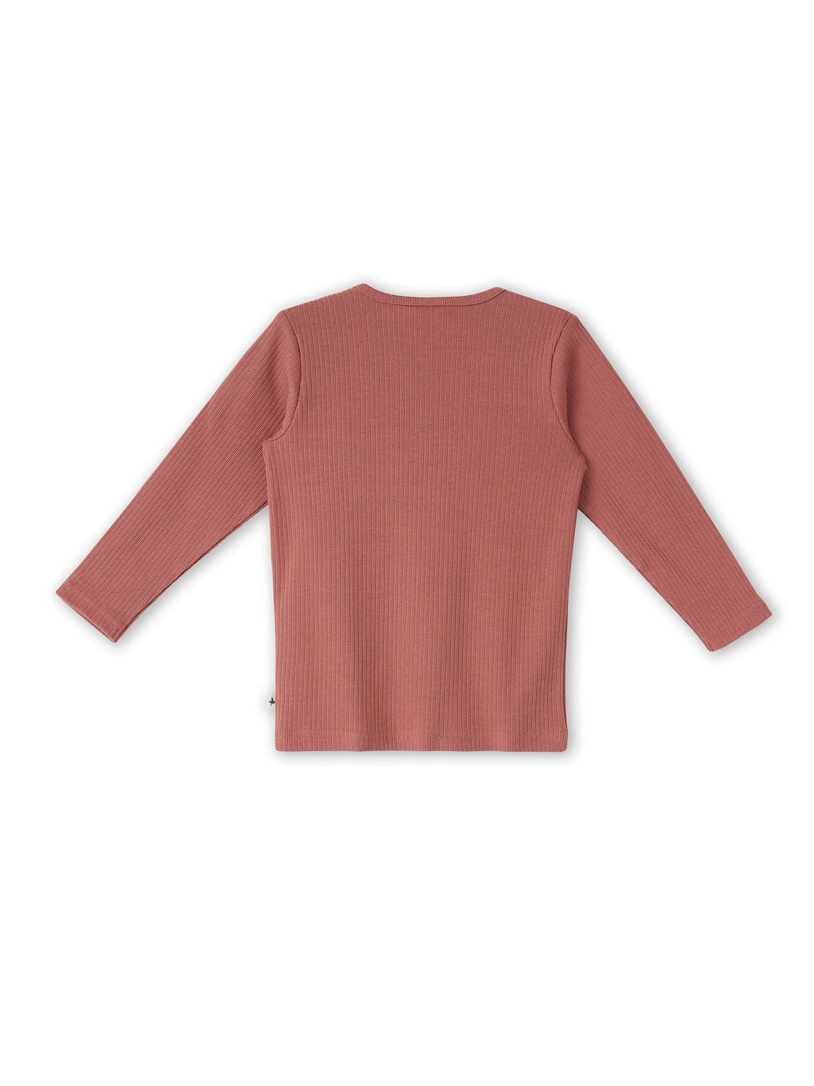 PREORDER: Leela Cotton Organic Cotton Long Sleeve RIbbed Tee in Blush