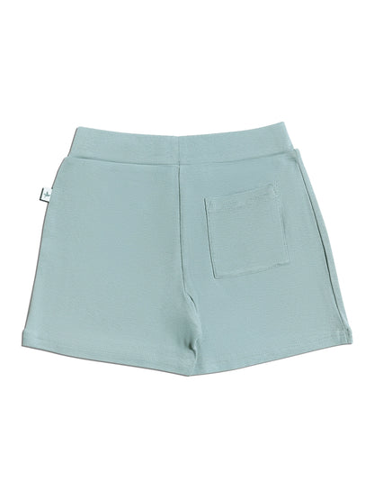Leela Cotton Organic Cotton Pull On Short in Sea Foam