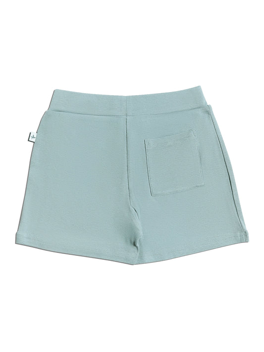 Leela Cotton Organic Cotton Pull On Short in Sea Foam