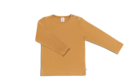 PREORDER: Leela Cotton Organic Cotton Long Sleeve Tee in Mustard