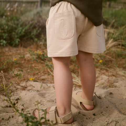 Organic Cotton Birch Short in Sand