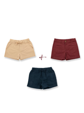 Organic Cotton & Linen Essential Shorts (Bundle of 3)