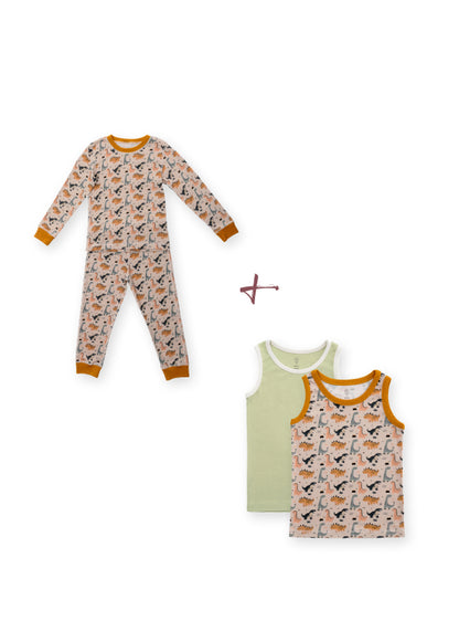 Dinosaur Pajama & Tank Combo Bundle