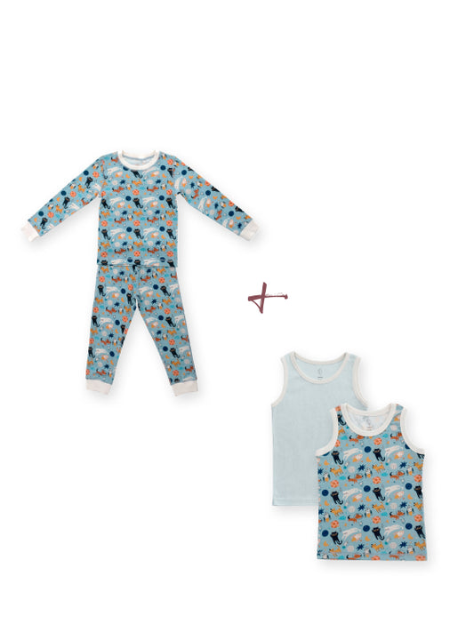 Space Cat Pajama & Tank Combo Bundle