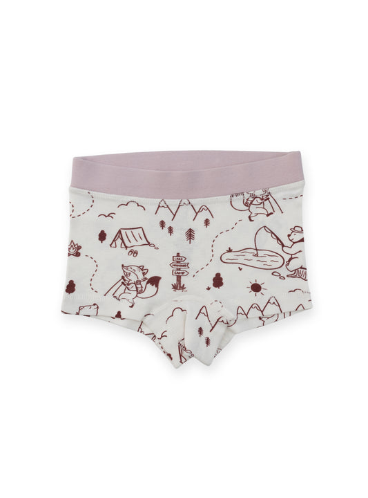 Organic Cotton Boy Short Briefs for Girls | Multi-pack | 5 colors | Berry Hues