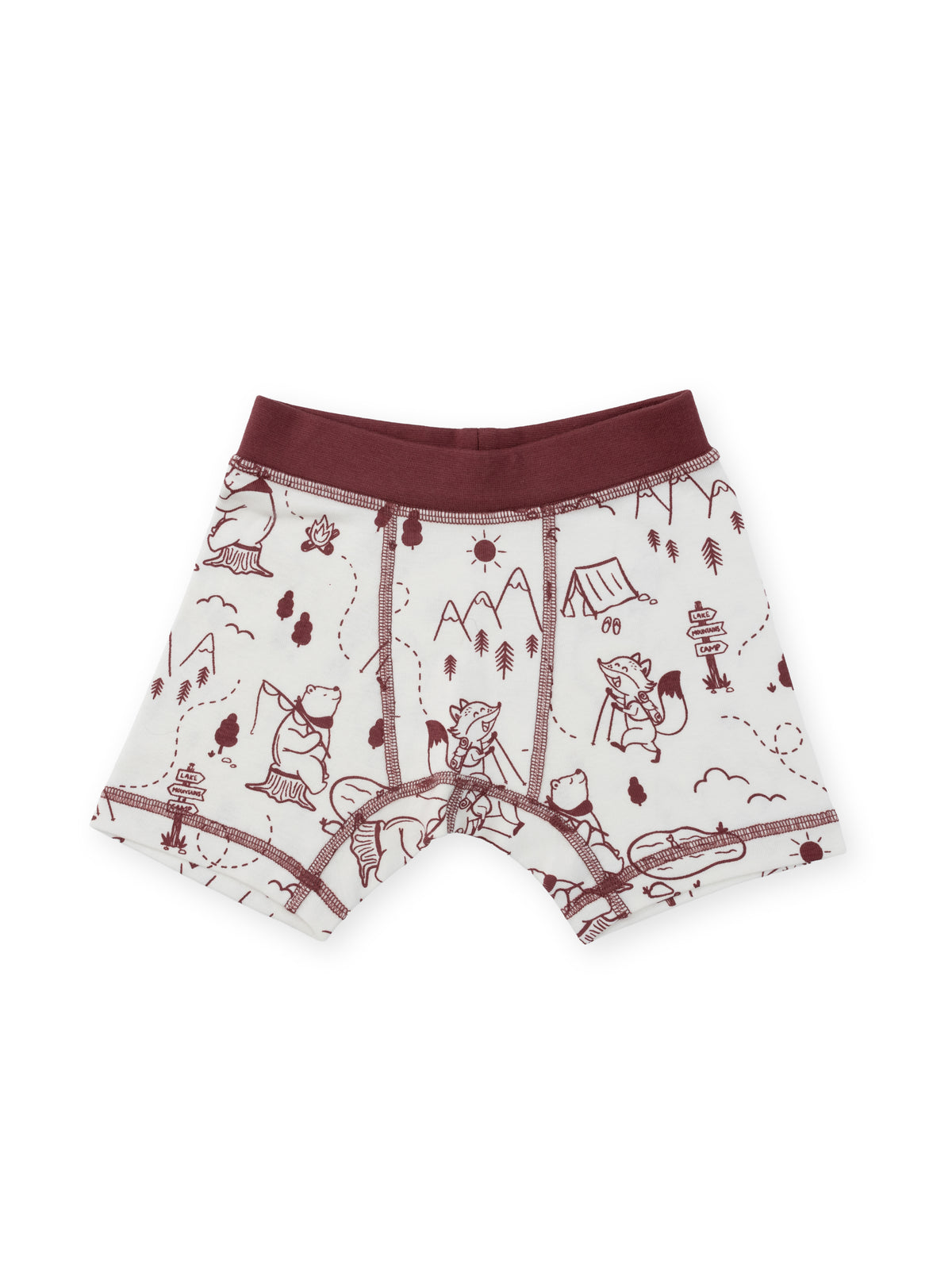 Organic Cotton Boy Boxer Briefs | Multi-pack | 5 colors | Berry & Mustard Hues