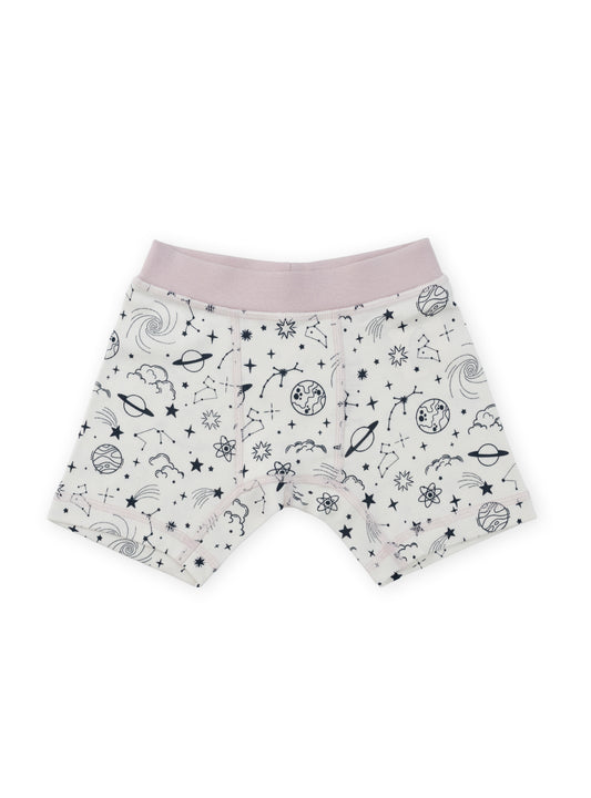 Organic Cotton Boy Boxer Briefs | Multi-pack | 5 colors | Stars & Leaves