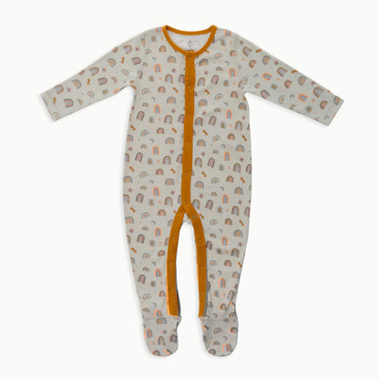 Organic Cotton Baby Sleeper, 2-Pack | Rainbow + Striped
