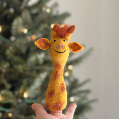 Wool Felt Finger Puppet - Safari - Set of 5