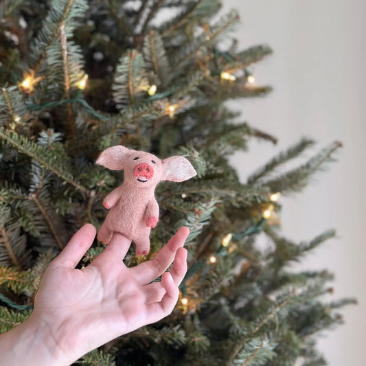 Wool Felt Finger Puppet - Set of 6 Farmyard Animals