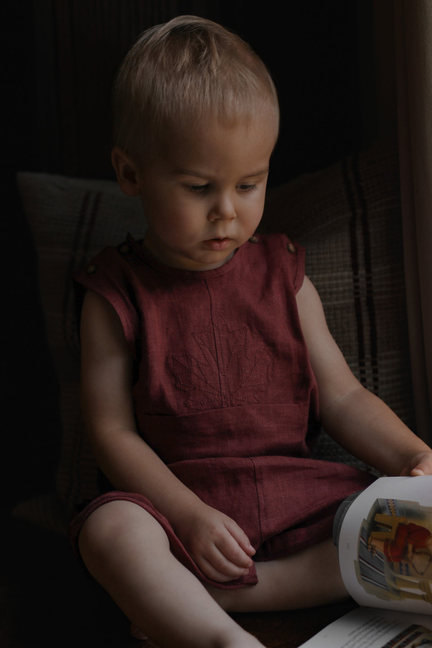 Maple Romper in Canyon Clay