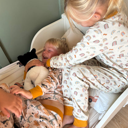 Organic Cotton Long-Sleeve Pajamas | Dinosaur