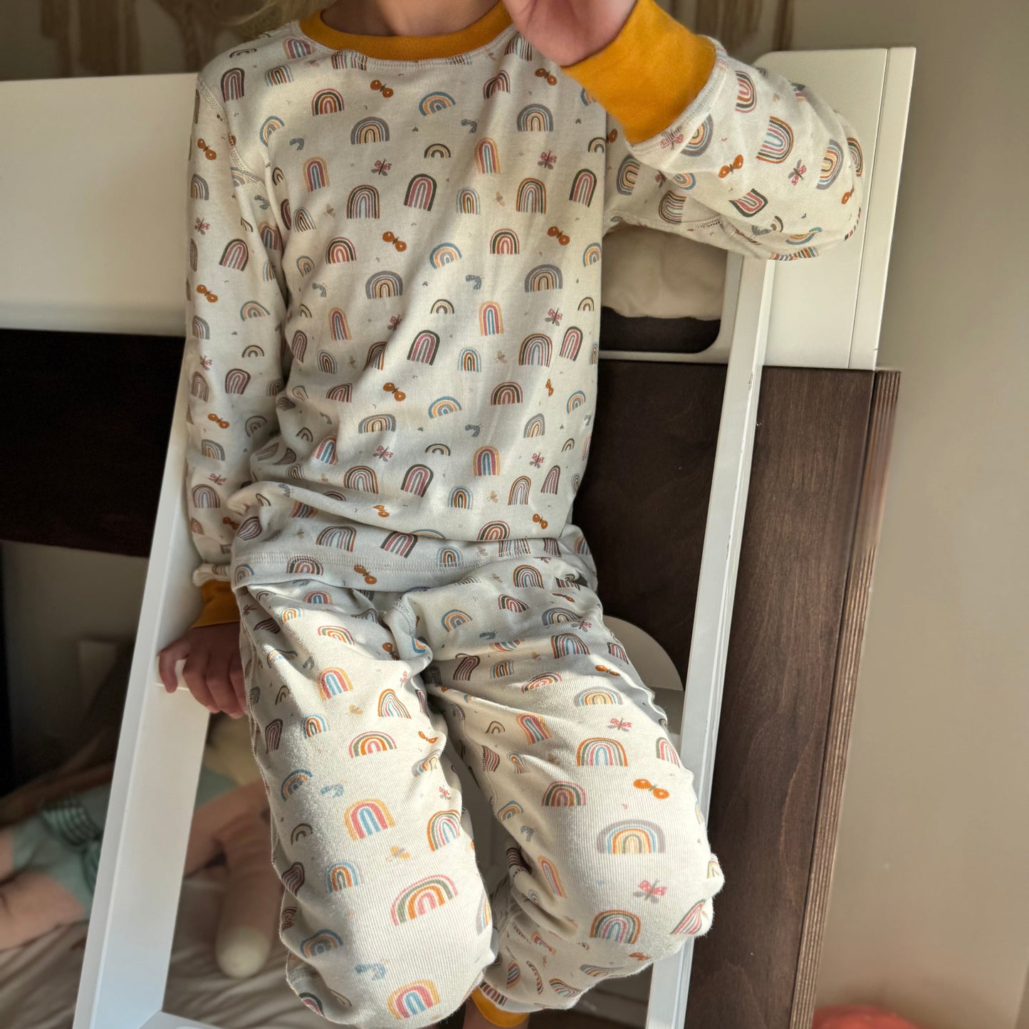 Organic Cotton Long-Sleeve Pajamas | Rainbow