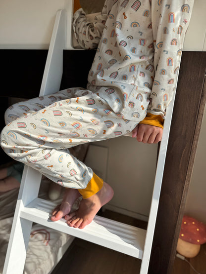 Organic Cotton Long-Sleeve Pajamas | Rainbow