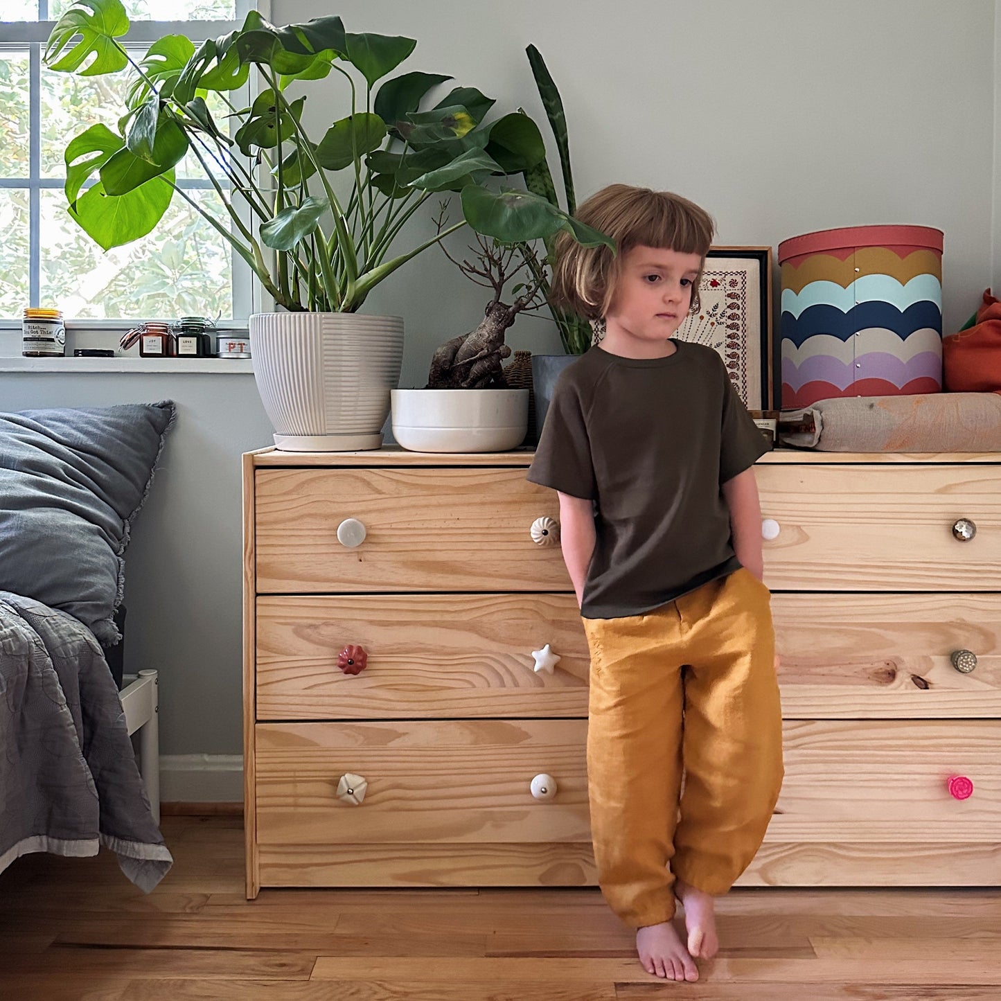 Linen Oak Pant in Tassel