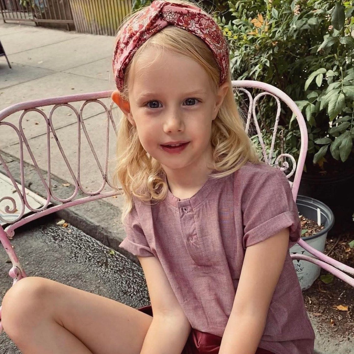 Organic Cotton Oak Henley Tee in Canyon Clay