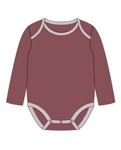 Organic Cotton Baby Long Sleeve Bodysuit, 2-Pack | Berry