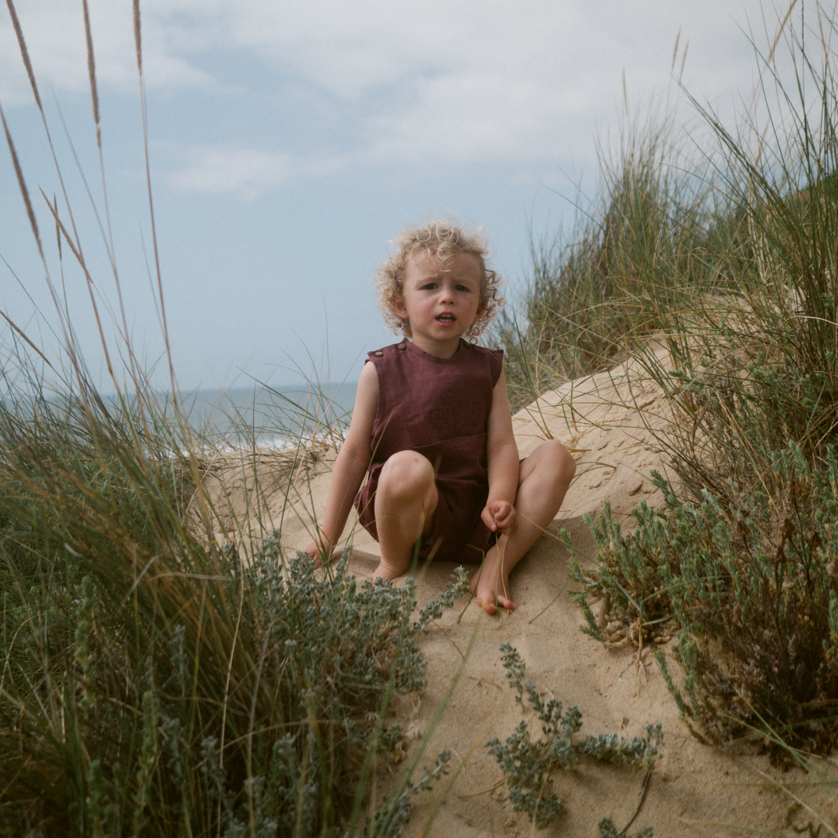 Organic Cotton & Linen Essential Rompers (Bundle of 3)