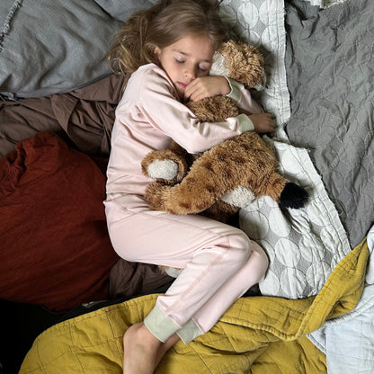 Organic Cotton Long-Sleeve Pajamas | Solid Pink