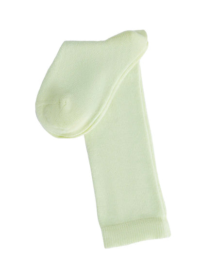 Leela Cotton Organic Cotton Knee-High Kids Socks, 6-Pack | Lemon Yellow