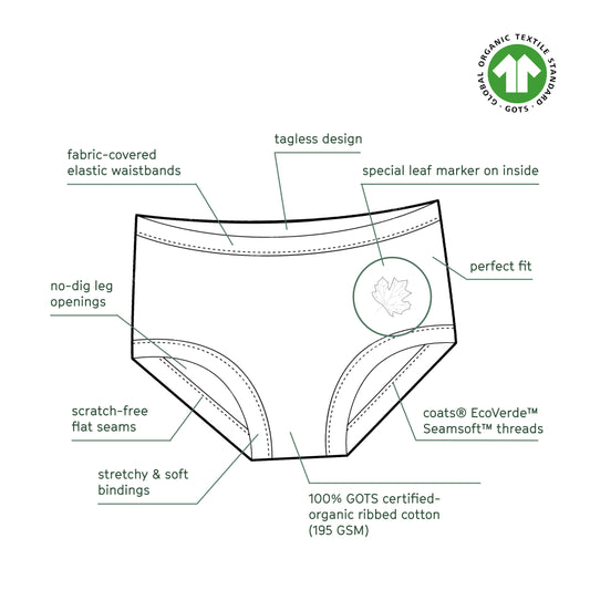 Organic Cotton Boy Boxer Briefs | Multi-pack | 5 colors | Berry & Mustard Hues