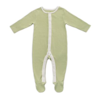 Organic Cotton Baby Sleeper, 2-Pack | Dinosaurs + Solid Green