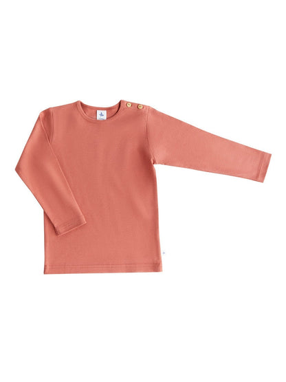 PREORDER: Leela Cotton Organic Cotton Long Sleeve Tee in Tabasco