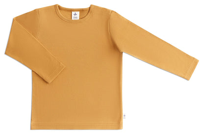 PREORDER: Leela Cotton Organic Cotton Long Sleeve Tee in Mustard