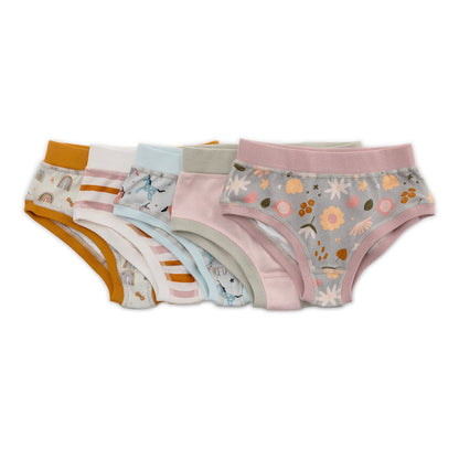 Organic Cotton Girls' Briefs Multi-pack | 5 colors