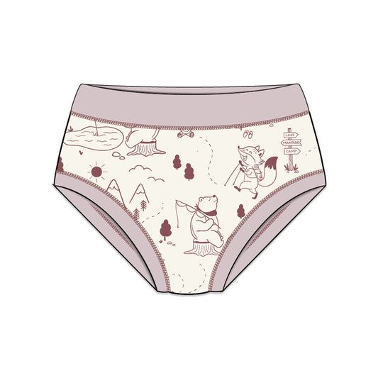 PREORDER | Organic Cotton Girls' Briefs Multi-pack | 5 colors | Berry Hues